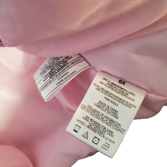 Vintage Kids Headquarters Girls 6X Floral Cheata Print Puffer Hooded ZipUp Vest - Picture 12 of 12